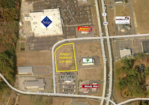 Commercial land map